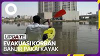 Aksi Relawan Keliling Naik Kayak Evakuasi Warga Dubai yang Terjebak Banjir