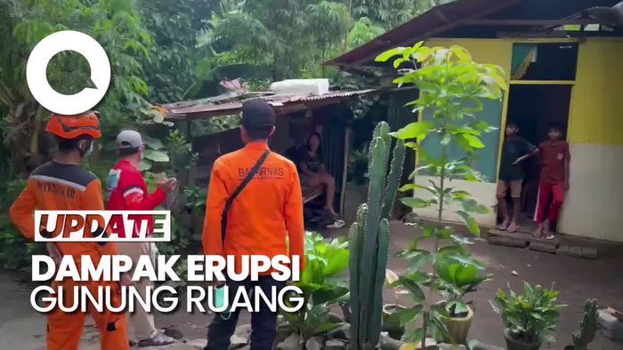 Basarnas Lanjut Evakuasi Warga Terdampak Erupsi Gunung Ruang