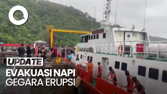 Gunung Ruang Erupsi, Pegawai Lapas dan Napi Dievakuasi