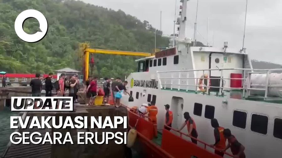 Gunung Ruang Erupsi, Pegawai Lapas dan Napi Dievakuasi