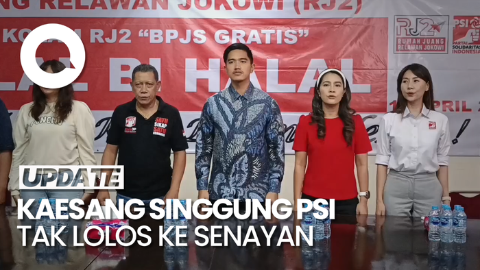 Kaesang Terima Kasih ke Relawan, Meski PSI Belum Tembus Senayan