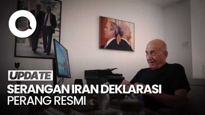 Eks PM Israel Ehud Olmert Sebut Serangan Iran Deklarasi Perang Resmi