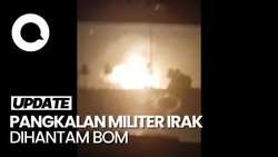 Detik-detik Serangan Bom Meledak di Pangkalan Militer Irak