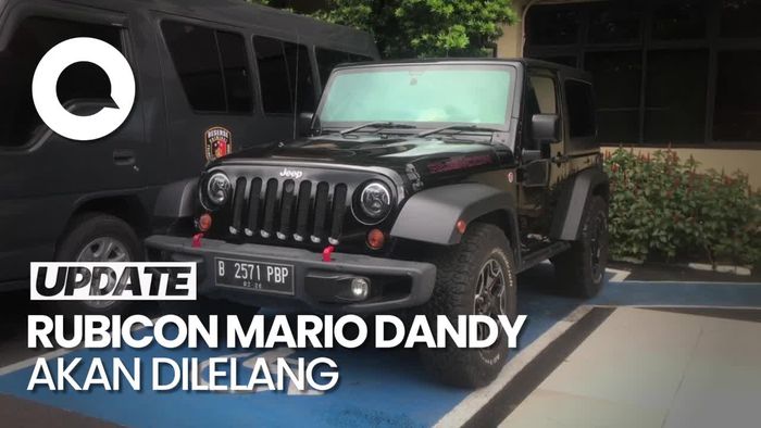 Melihat Lagi Rubicon Mario Dandy yang Akan Dilelang Akhir Bulan Ini
