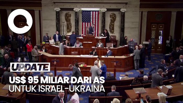Mayoritas DPR AS Setujui RUU Bantuan Dana ke Israel dan Ukraina