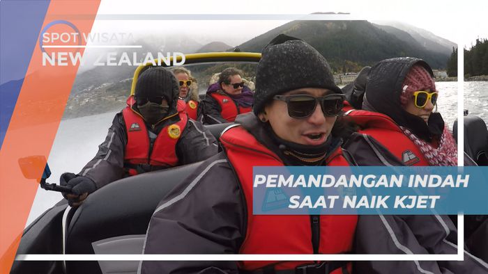 Sensasi Menikmati Pemandangan Alam Danau Naik Jetboat, New Zealand