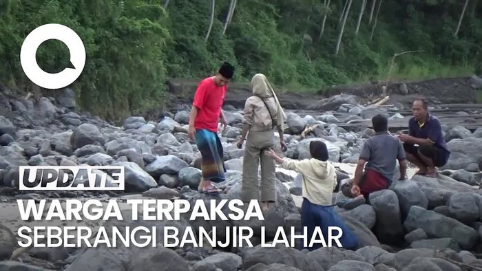 Jembatan Diterjang Banjir Lahar, Satu Dusun di Lumajang Terisolasi