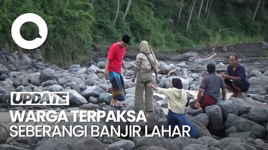 Jembatan Diterjang Banjir Lahar, Satu Dusun di Lumajang Terisolasi