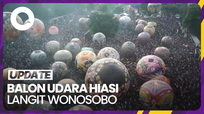 Puluhan Balon Udara Hiasi Langit Wonosobo Layaknya Cappadocia Turki