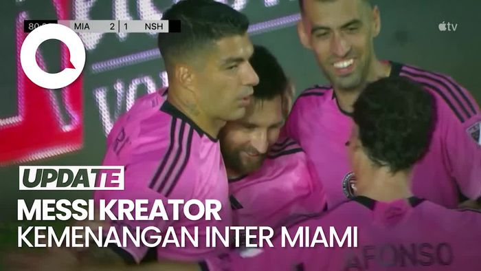 Aksi Messi Bawa Inter Miami Tundukkan Nashville: Brace plus Assist