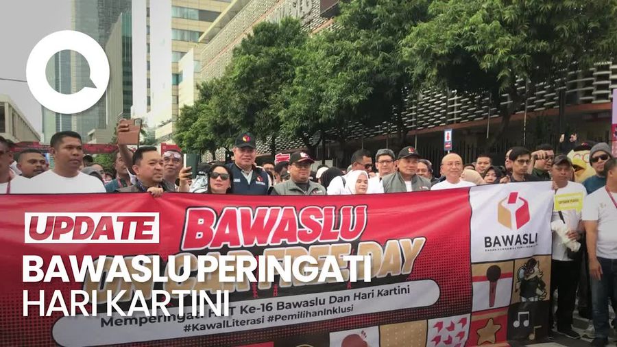 Rayakan HUT Ke-16 Sekaligus Hari Kartini, Bawaslu Gelar Jalan Sehat di CFD