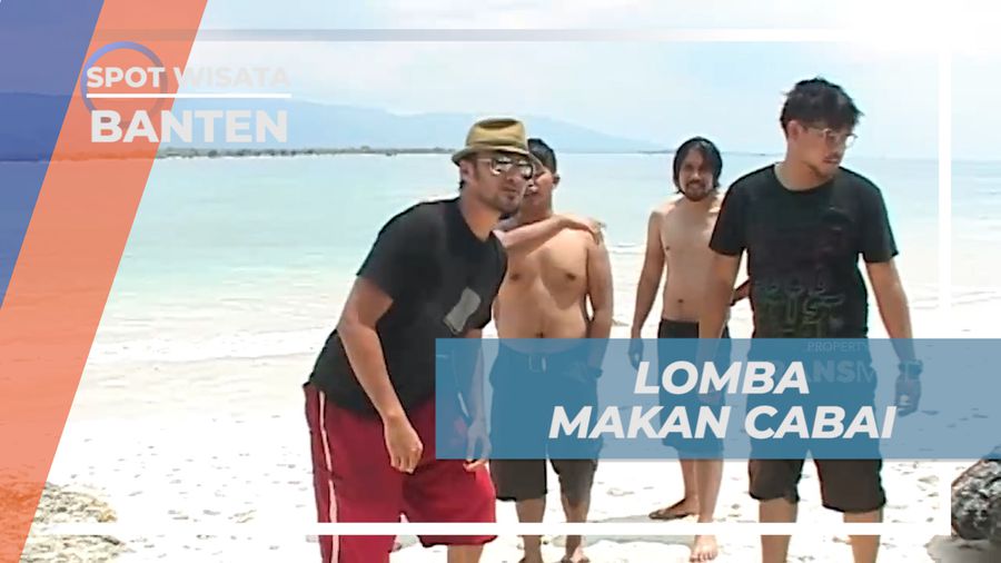 Seru-seruan Adu Tahan Pedas Lomba Makan Cabai di Tepi Pantai, Banten