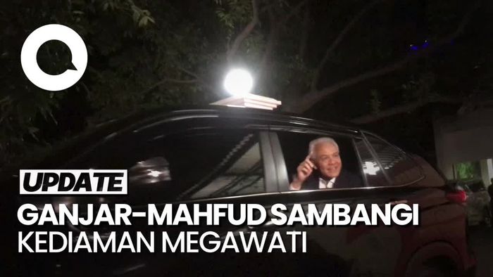 Ganjar-Mahfud Sambangi Kediaman Megawati Seusai Putusan MK