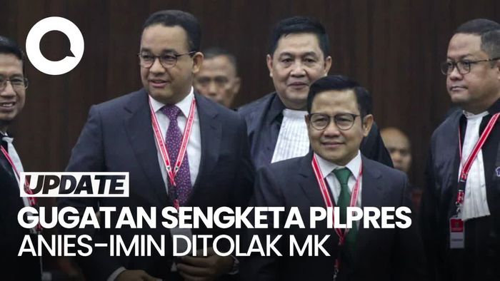 MK Tolak Gugatan Sengketa Pilpres Anies-Imin!