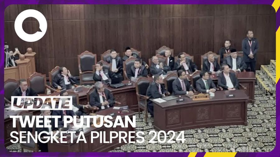 Putusan Sengketa Pilpres 2024 Trending di X, Ini Beberapa Tweet Netizen