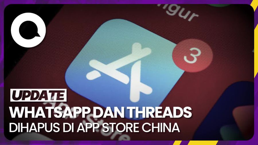 Apple Tarik Aplikasi WhatsApp dan Threads dari App Store di China