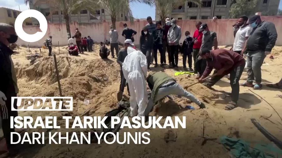 Ratusan Jasad Warga Palestina Terkubur Reruntuhan RS Nasser