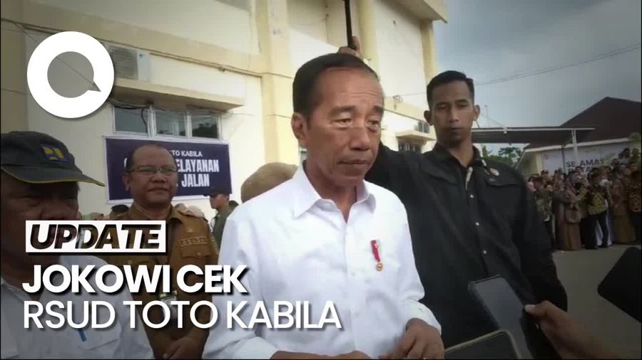 Momen Jokowi Cek Sarana-Prasarana RSUD Toto Kabila Gorontalo