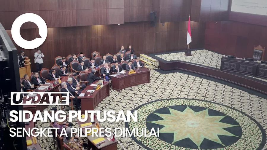 Sidang Putusan Sengketa Pilpres 2024 Dimulai