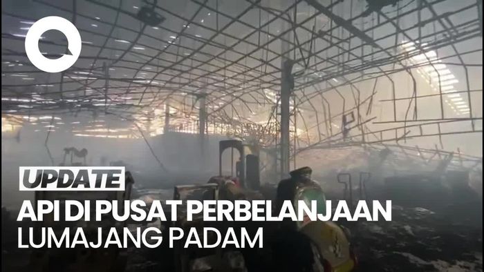 Kebakaran Graha Mulia Plaza Lumajang Padam Setelah 7 Jam