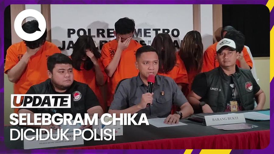 Selebgram Chandrika Chika Ditangkap Polisi Terkait Narkoba