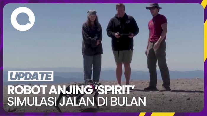 Melihat Ilmuwan Melatih Robot Anjing Spirit Simulasi Jalan di Bulan