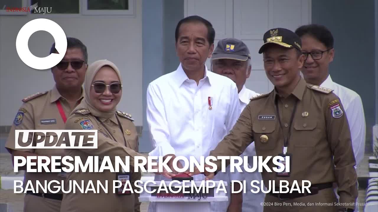 Jokowi Resmikan 147 Rekonstruksi Bangunan Pascagempa Di Mamuju Sulbar