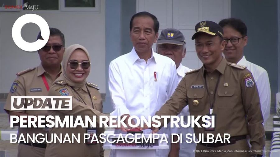 Jokowi Resmikan 147 Rekonstruksi Bangunan Pascagempa di Mamuju Sulbar
