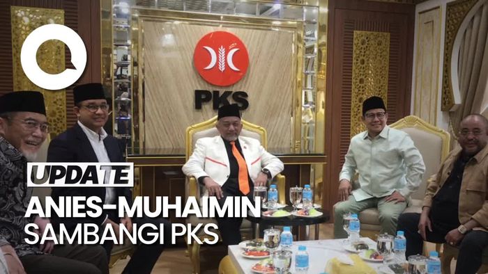 Anies-Cak Imin Sambangi Kantor PKS Seusai Putusan MK