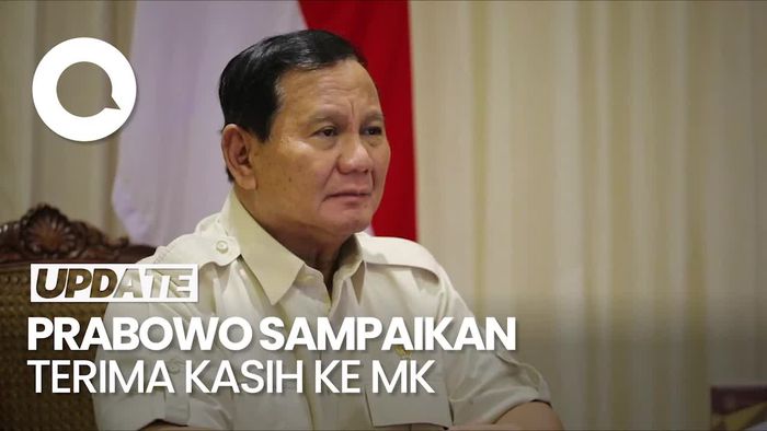 Prabowo: Terima Kasih Mahkamah Konstitusi Sudah Menjalankan Tugas Berat