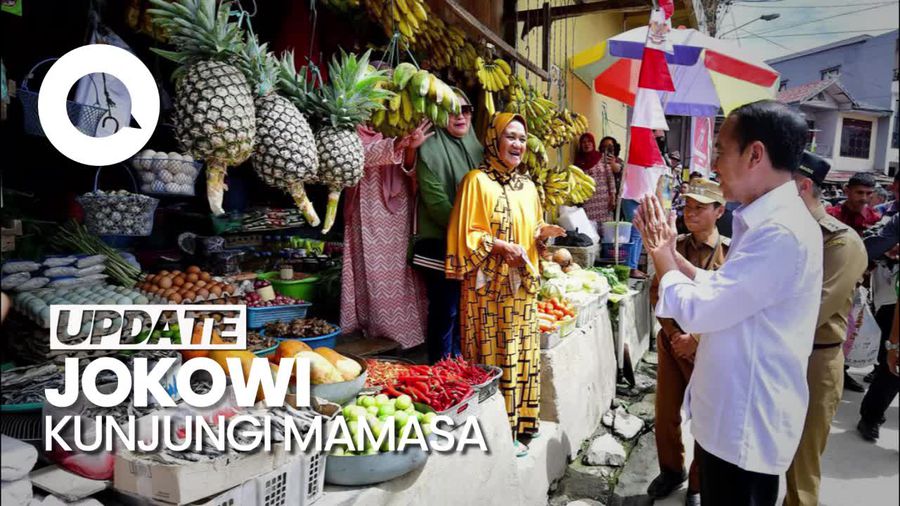Kunjungi Mamasa Sulbar, Jokowi Tinjau Pasar Tumpah hingga RSUD