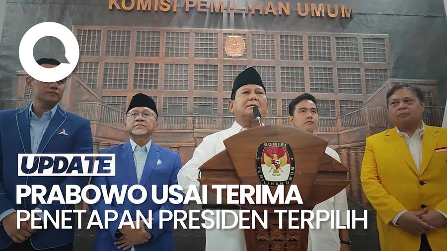 Prabowo Usai Jadi Presiden Terpilih: Kita Bersyukur Proses Berjalan Damai
