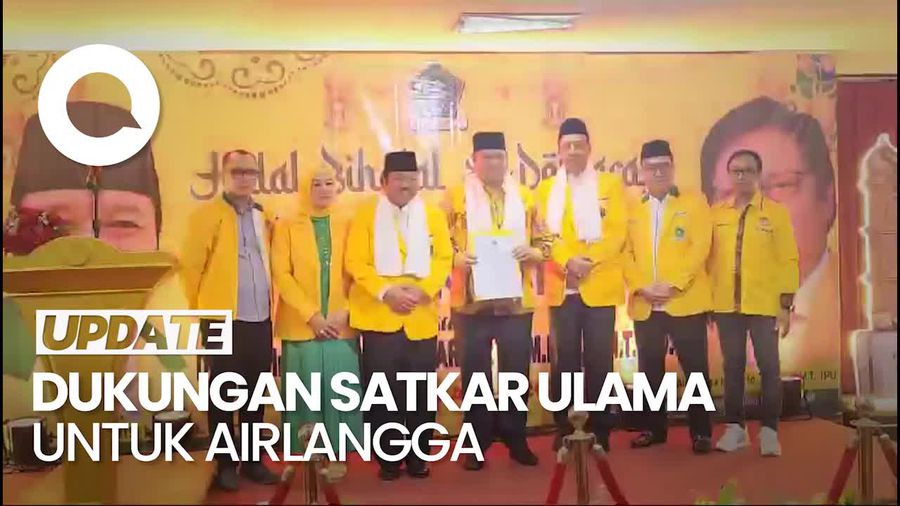 Airlangga Didukung Jadi Ketum Golkar Lagi oleh Satkar Ulama