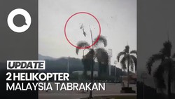 Detik-detik 2 Helikopter Malaysia Tabrakan dan Jatuh, 10 Orang Tewas
