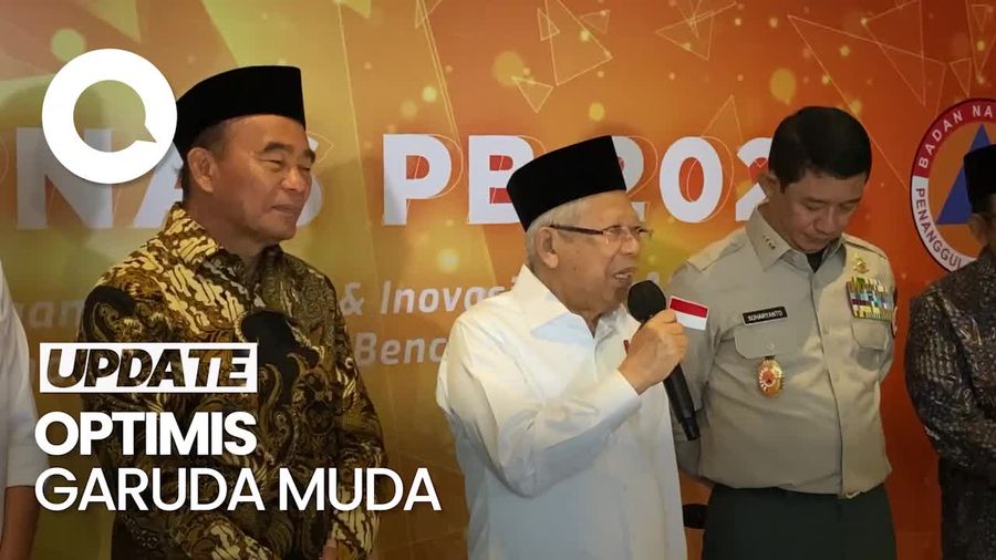 Wapres Maruf Amin Optimistis Timnas Indonesia Bisa Kalahkan Korsel