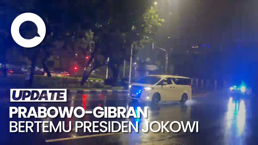 Prabowo Tinggalkan Istana Seusai  2 Jam Lebih Bertemu Jokowi