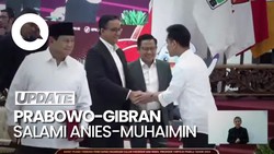 Momen Prabowo-Gibran Salami AMIN Seusai Terima Penetapan Presiden Terpilih