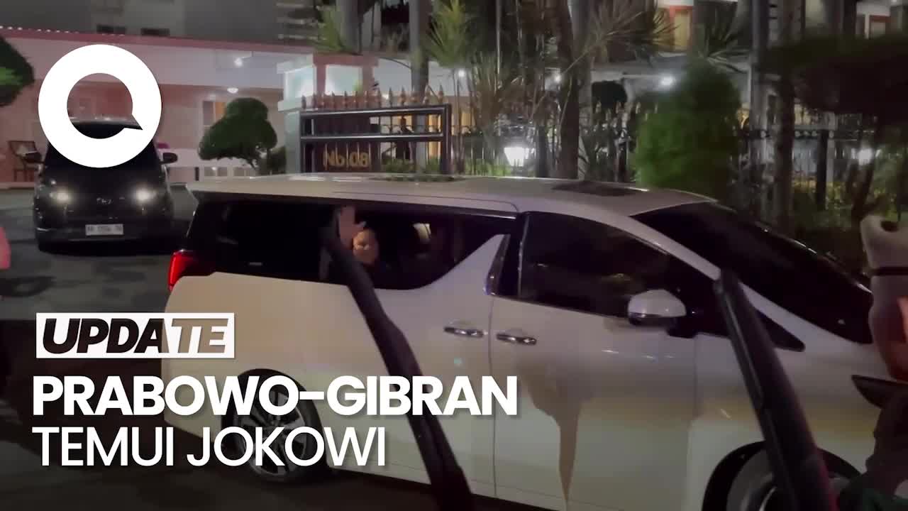 Prabowo-Gibran Semobil Temui Presiden Jokowi Di Istana