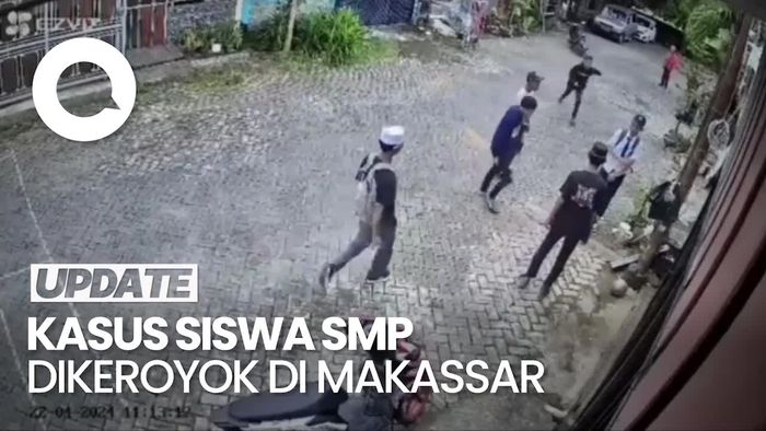 Viral Siswa SMP Dikeroyok Remaja di Makassar gegara Balap Motor Liar
