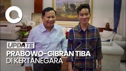 Jelang Penetapan Presiden, Prabowo-Gibran Tiba di Kertanegara