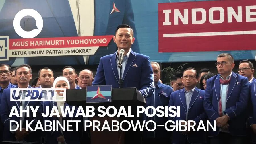 AHY Percayakan Posisi di Kabinet ke Prabowo, Tidak Menuntut Berlebihan