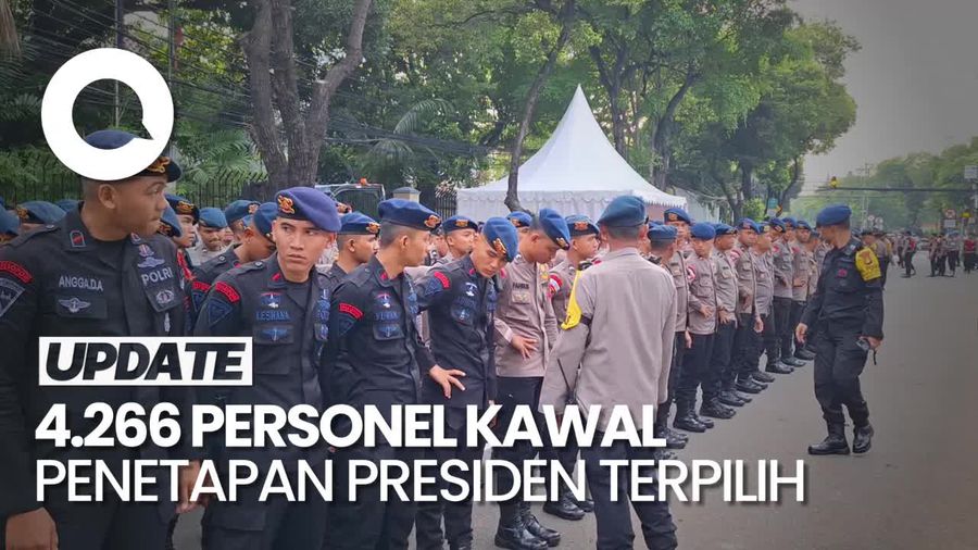 Ribuan Personel TNI-Polri Dikerahkan Jelang Penetapan Presiden Terpilih