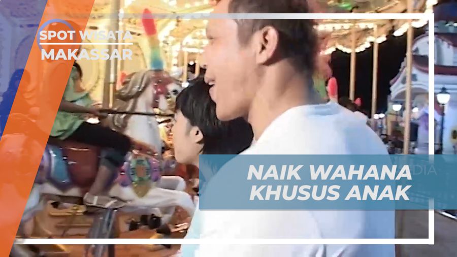 Menikmati Keseruan, Mengingat Masa Kecil Naik Wahana Carousel, Makassar