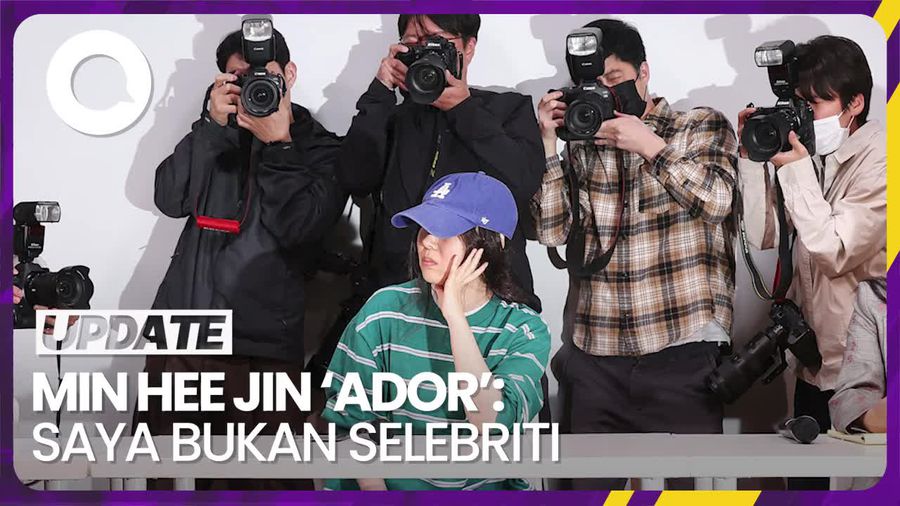 Ekspresi Min Hee Jin Tolak Difoto di Konpers Konflik ADOR Vs HYBE
