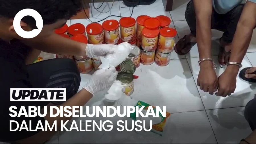 Tampang Kurir Narkoba yang Selundupkan 15 Kg Sabu Dalam Kaleng Susu