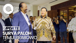  Momen Sambutan Hangat Prabowo untuk Surya Paloh