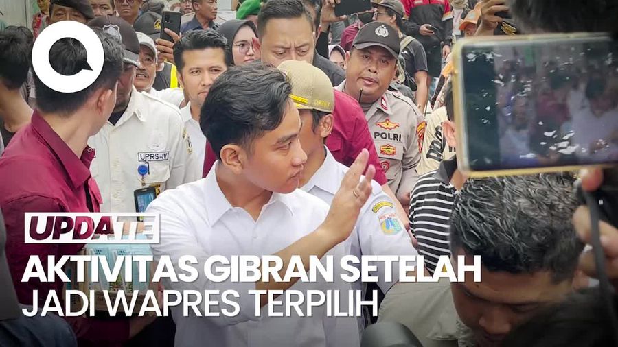 Wara-wiri Gibran Setelah Jadi Wapres Terpilih: Blusukan hingga Temui Jokowi