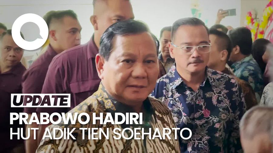 Momen Prabowo-Titiek Hadiri HUT ke-87 Adik Tien Soeharto
