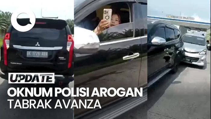 Duduk Perkara Polisi Kendarai Pajero Tabrak Avanza di Pintu Tol Binjai