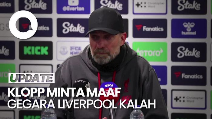 Liverpool Kalah dari Everton, Klopp Minta Maaf